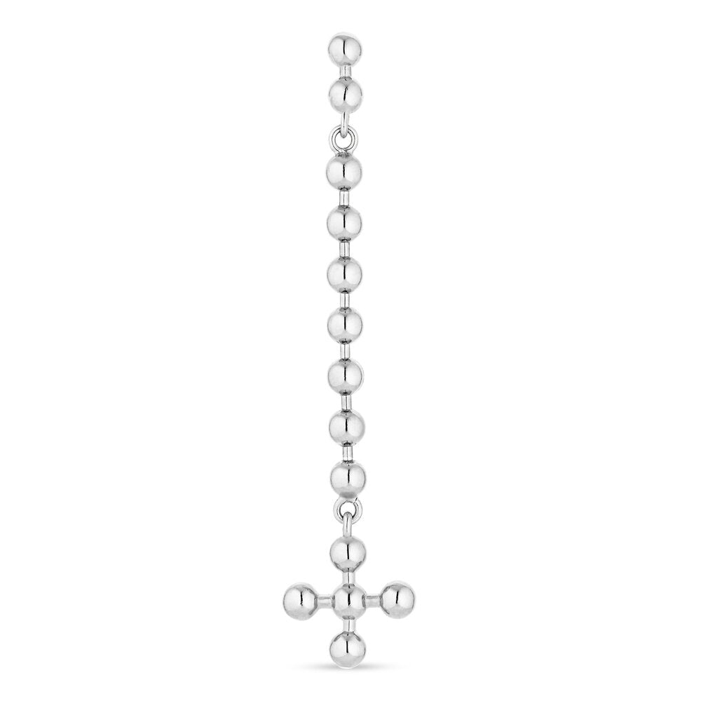 Atomic Chain hængeørering - sølv